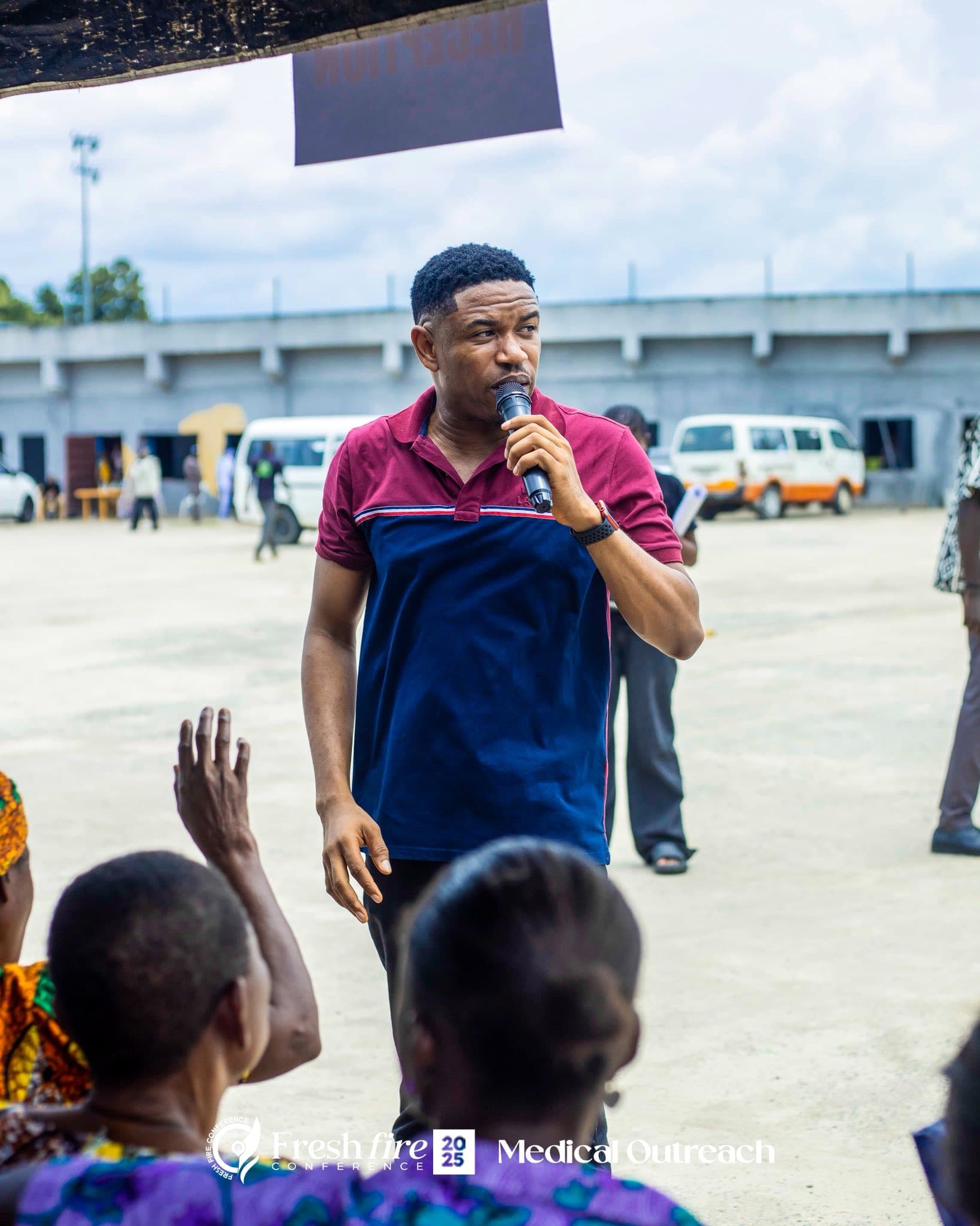 David delivering a confident presentation